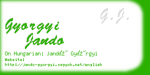 gyorgyi jando business card